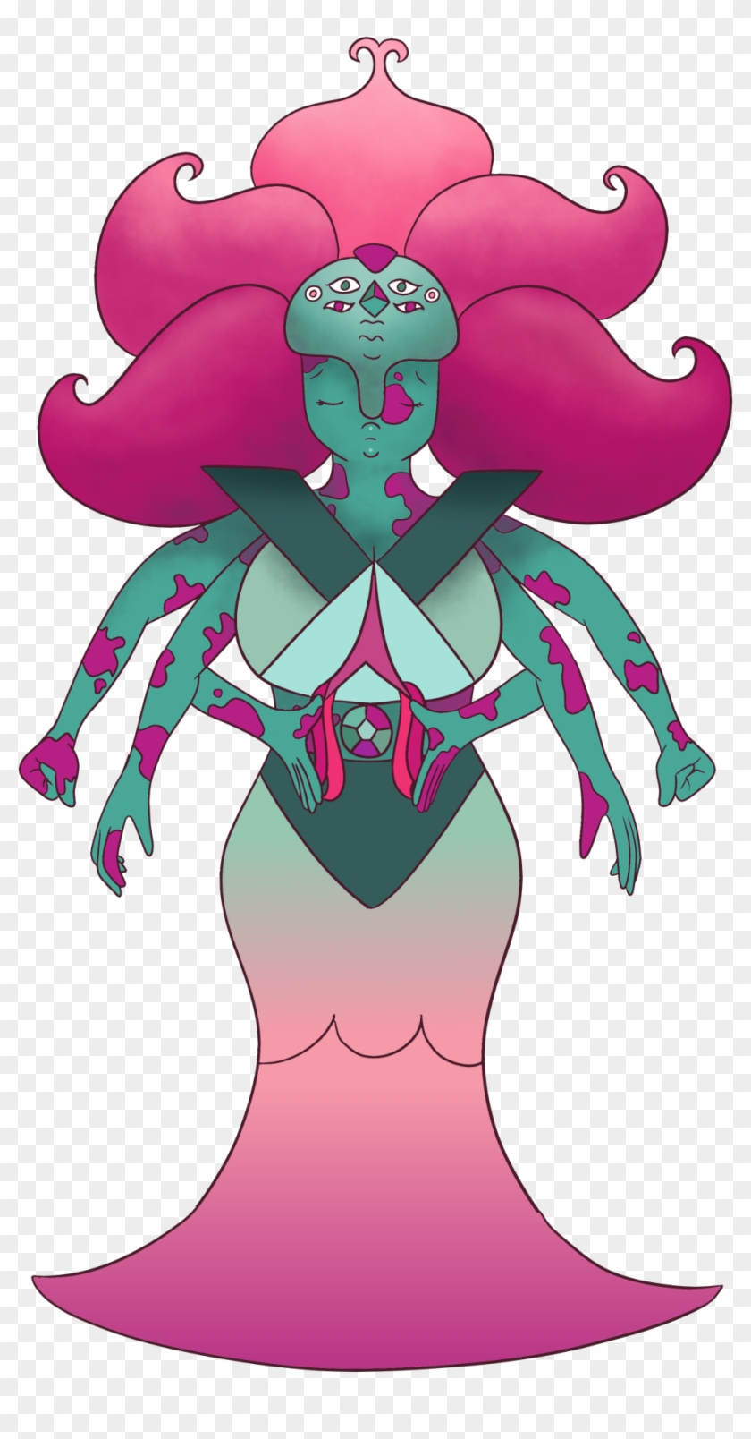 Goodletite Is A Fusion Of Jasper, Peridot, Lapis And - Steven Universe Rose Quartz And Peridot Fusion Clipart