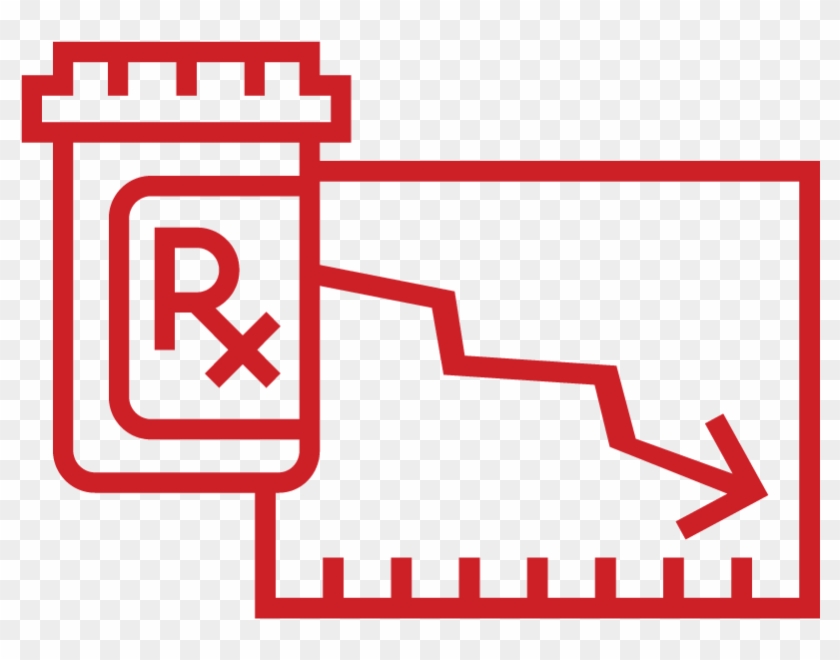 Pill Box And Trend Chart Icon Clipart #3504908