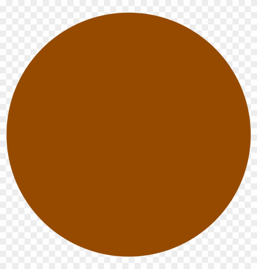 Circle Brown Solid - Brown Circle Clip Art - Png Download #3504911