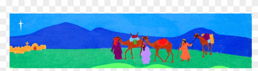 3 Wise Men Bookmark , Png Download - Arabian Camel Clipart