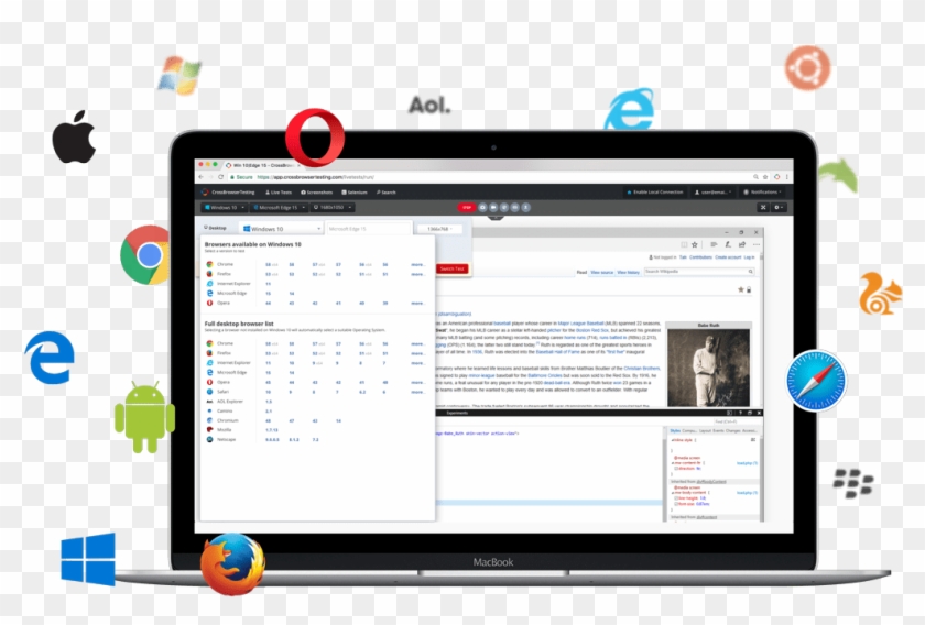 Remote Access - Cross Browser Testing Tool Clipart #3506492