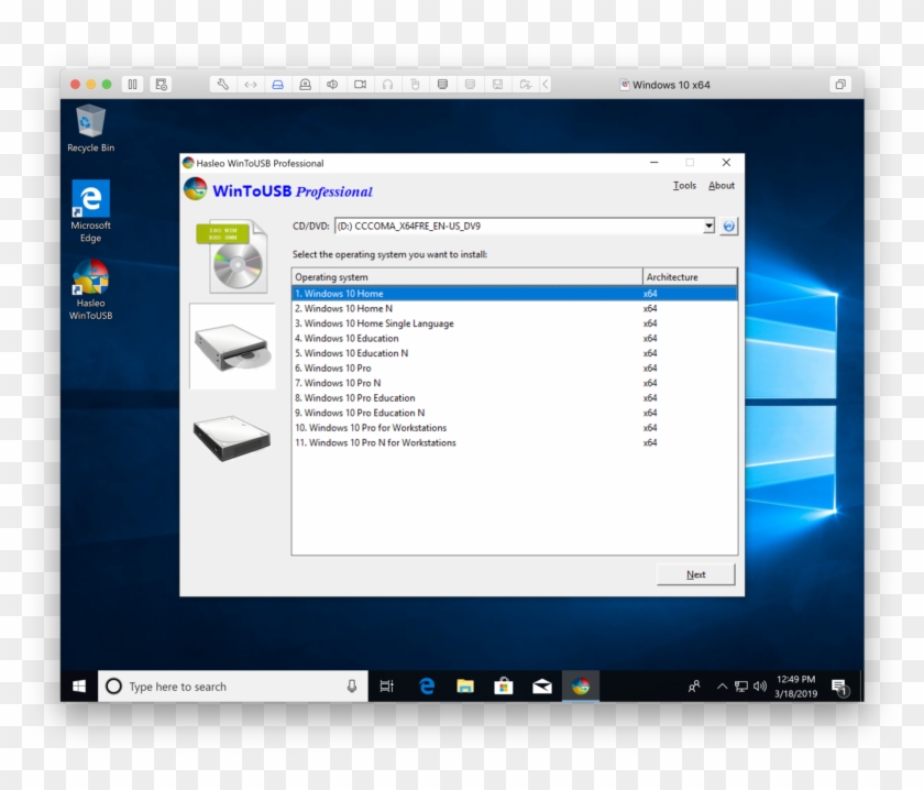 Select The Version Of Windows 10 You Wish To Install - Windows 10 Clipart
