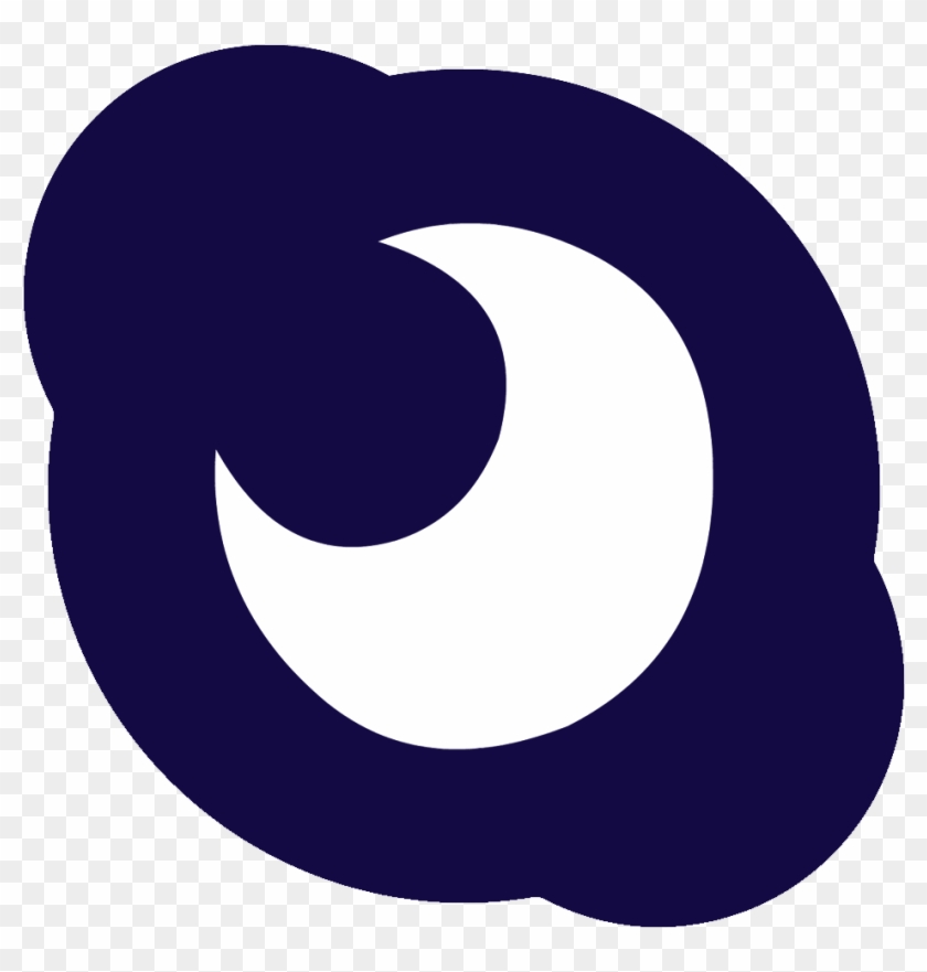 Abb-mod, Logo, Princess Luna, Safe, Skype - Crescent Clipart #3507476