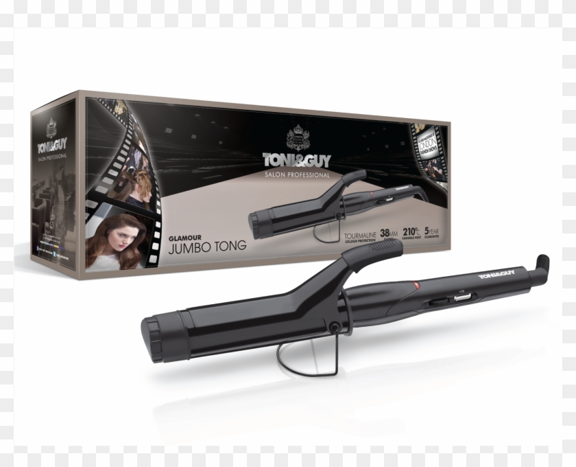 Jumbo Clamp Curling Iron 38mm - Toni & Guy Deep Barrel Waver Clipart #3507645