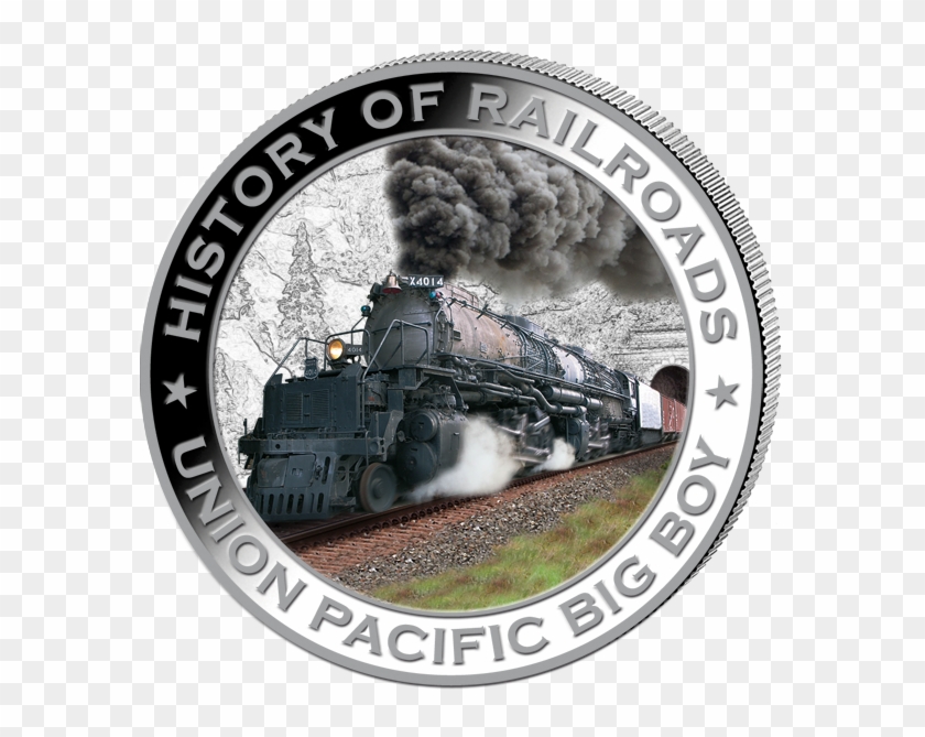 History Of Railroads “union Pacific Big Boy” Silver - Locomotive Clipart #3507720