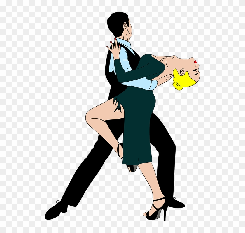 Couple Dancing Retro Dance Man Woman Male Female - Clipart Dance - Png Download #3508077