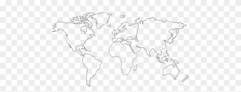 Our Offices - Full Page World Map Pdf Blank Clipart
