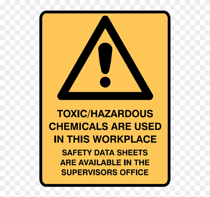 Brady Warning Signs - Chemical Storage Cabinet Sign Clipart