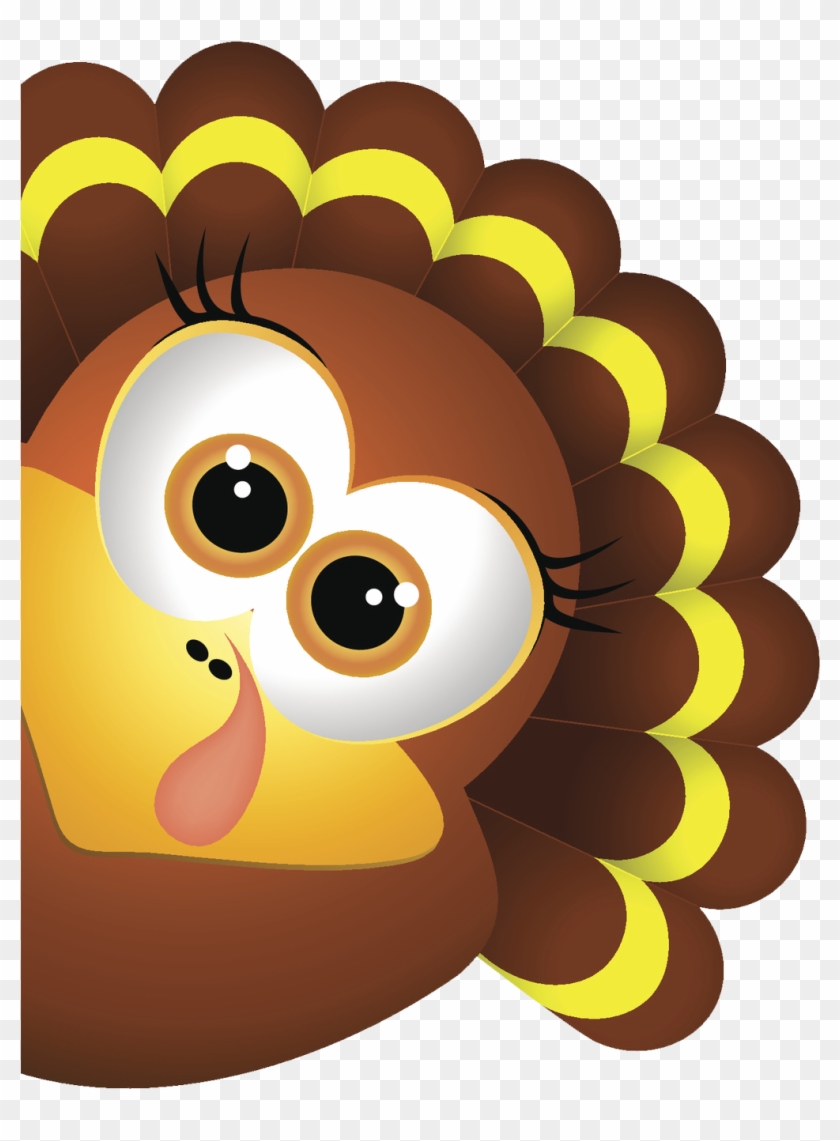 Turkey-left - Turkey With A Santa Hat Clipart