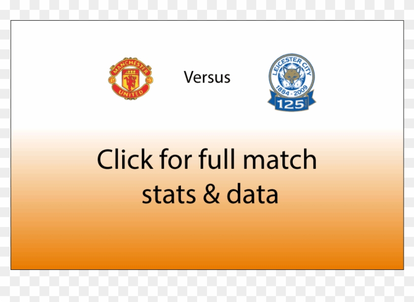 Man United V Leicester City Match Stats And Data - Manchester United F.c. Clipart #3508697