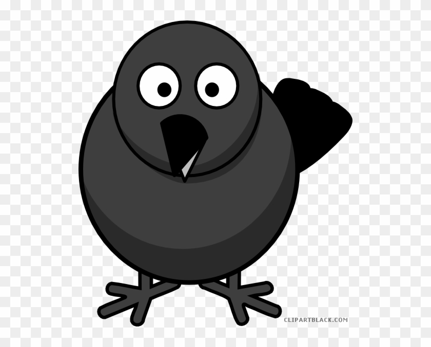 Black And White Crow Animal Free Black White Clipart - Turkey Cartoons Thanksgiving - Png Download