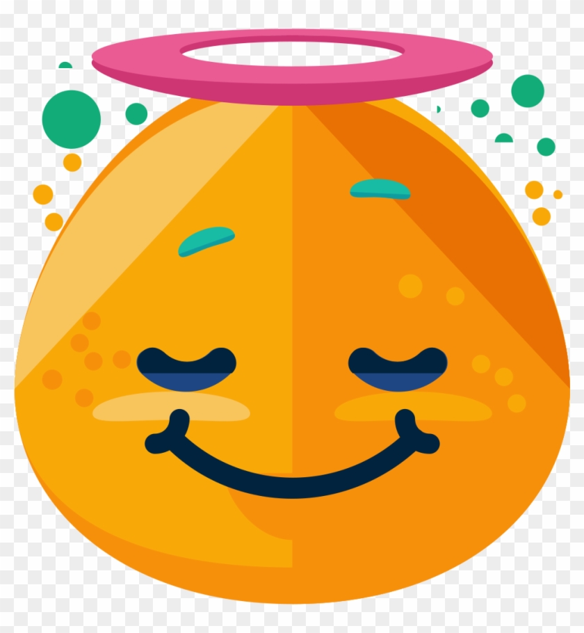 Imgly Sticker Emoticons Angel - Emoji Clipart #3509297
