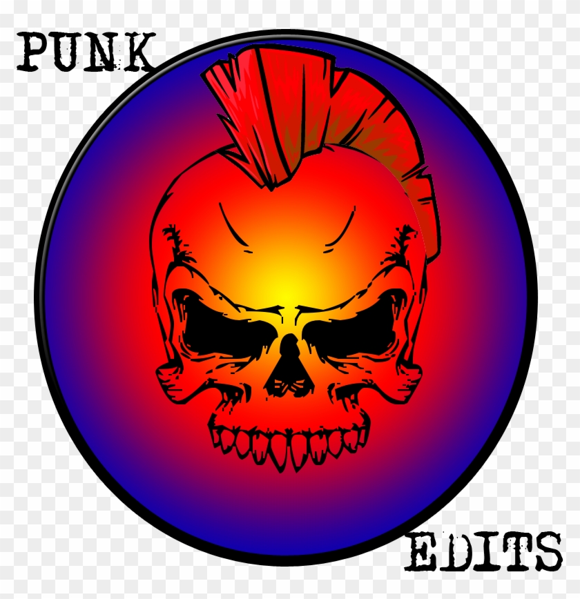 Punk Edits - Skull Logo Transparent Background Clipart