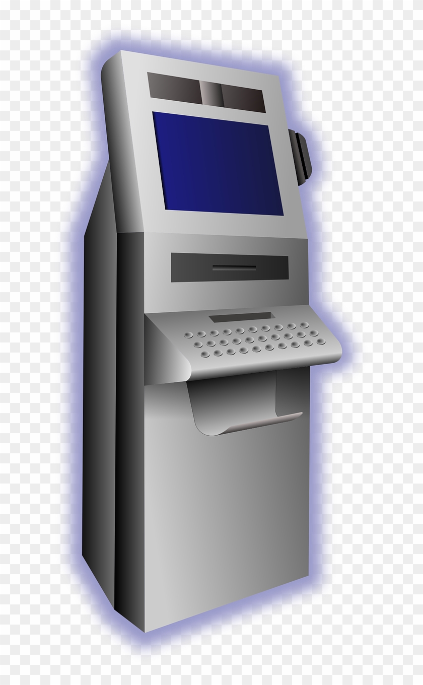 Atm Terminal Withdraw Money - Atm Se Paise Nikalne Ka Tarika Clipart #3510565