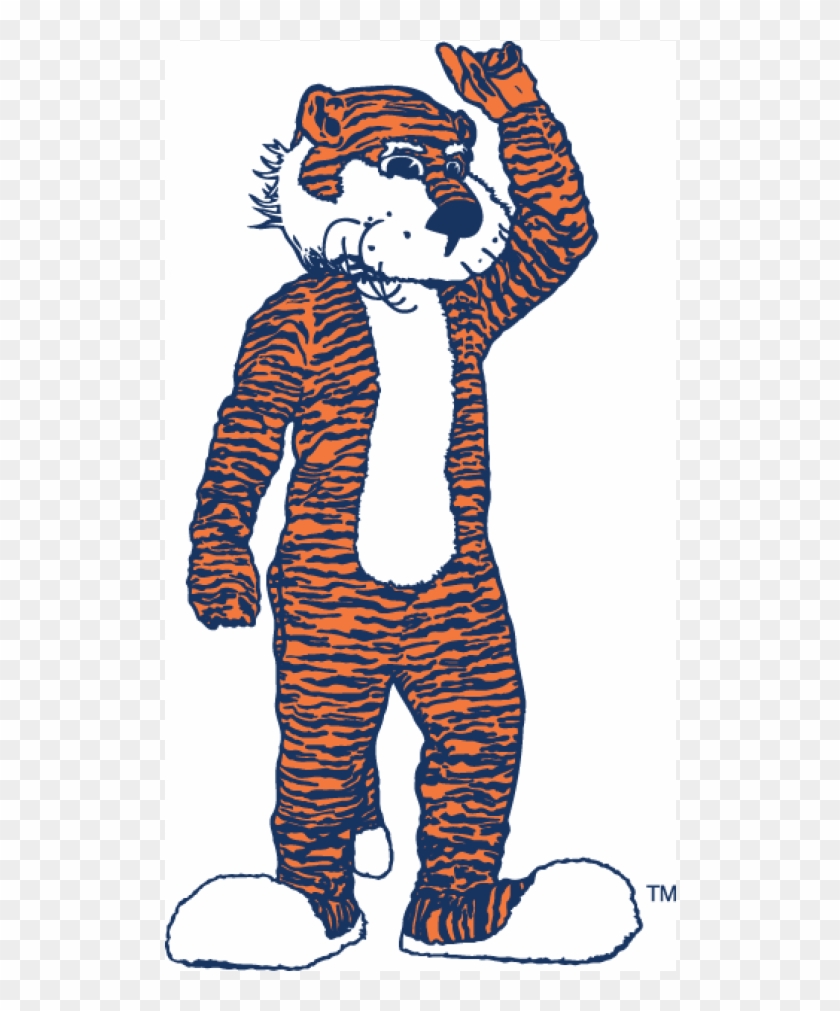 Auburn Tigers Iron On Stickers And Peel-off Decals - Aubie The Tiger Clipart