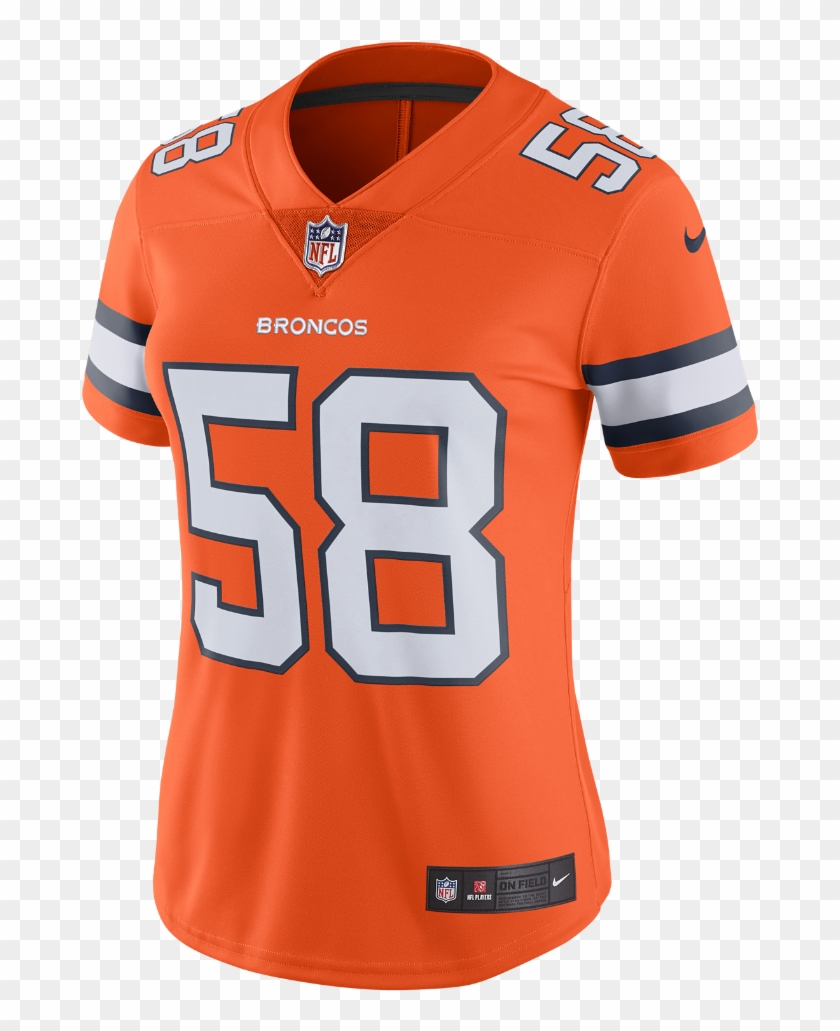 Nike Nfl Denver Broncos Color Rush Limited Women's - Broncos Jersey Color Rush Clipart