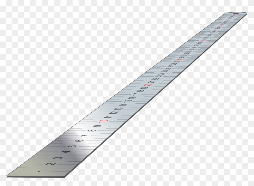 Stainless - Steel Ruler 1 Meter Clipart