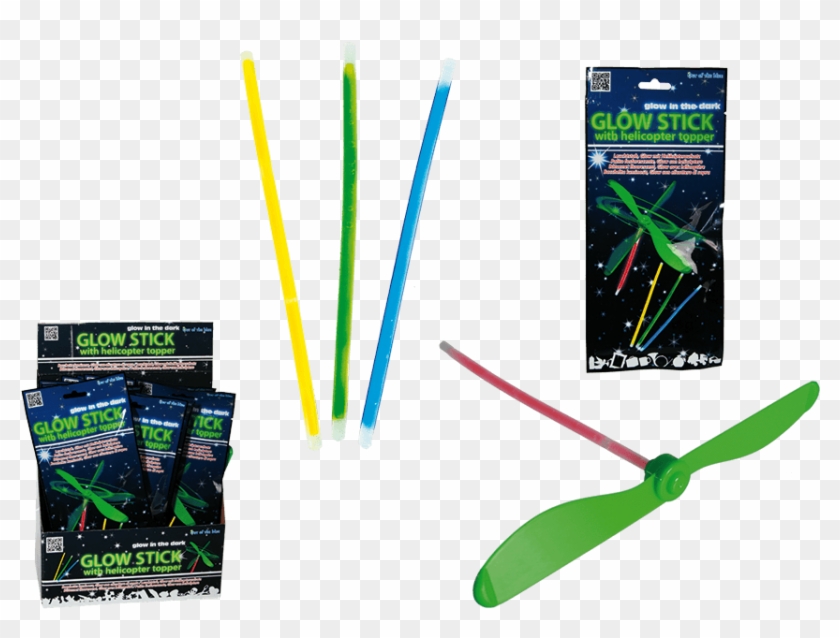 Glow Stick With Helicopter Topper - Stick Helicopter Clipart #3511034