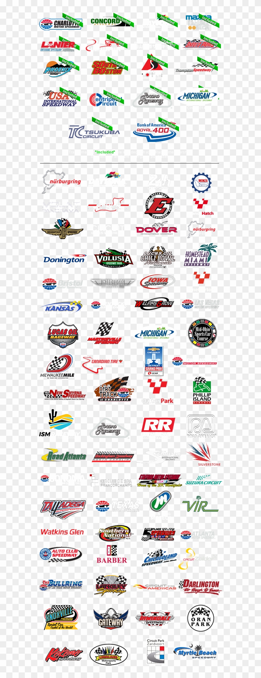 Tracks - Iracing Club Logos Clipart #3511137