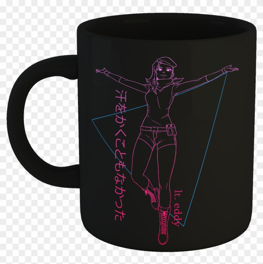 Japanese Vaporwave Black Mug - Mug Clipart #3511357