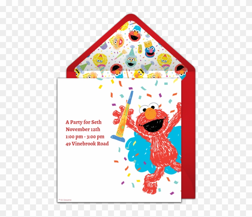 Elmo Scribble Online Invitation Clipart #3511361