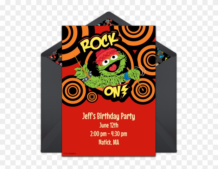 Oscar Scribble Online Invitation - Graphic Design Clipart