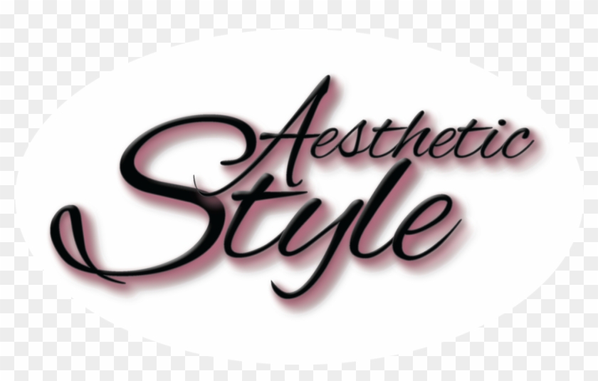 Aesthetic Style Logo Black White Background Clipart