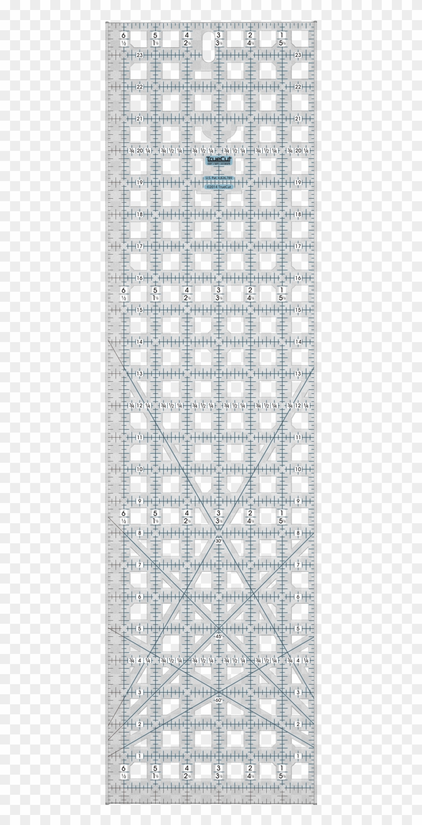 Ruler-24half - Truecut Ruler 6 5 X 24 5 Clipart
