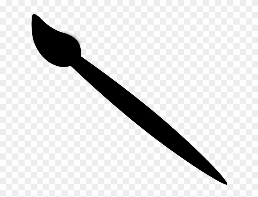 Transparent Paint Brush Silhouette Clipart