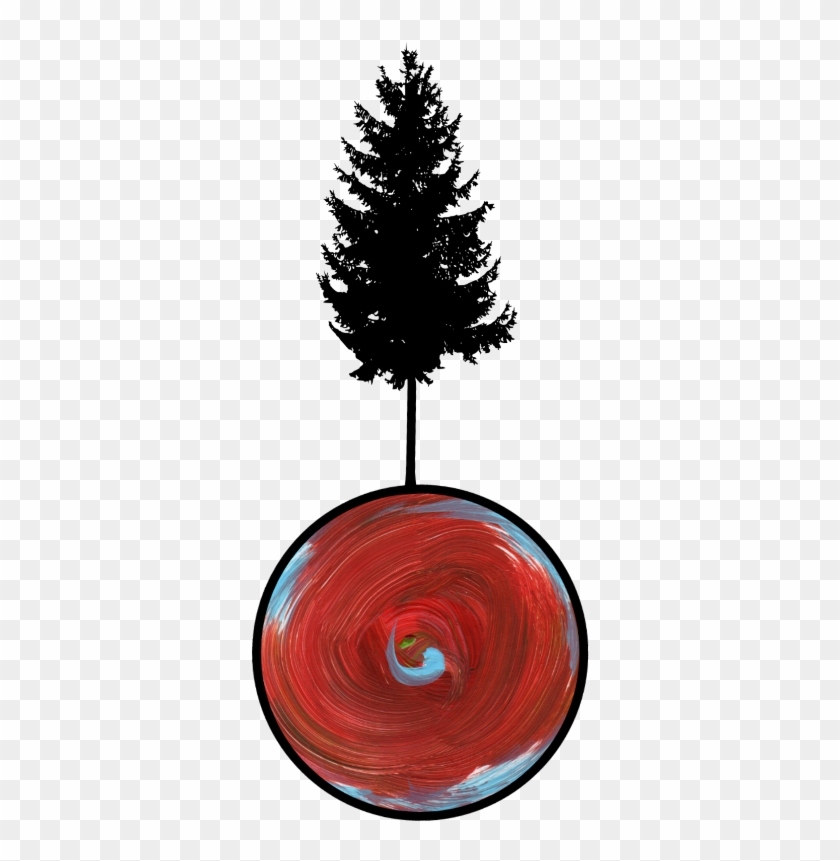 #tree #painting #brush #silhouette #myjob #4asno4i - Circle Clipart #3511854