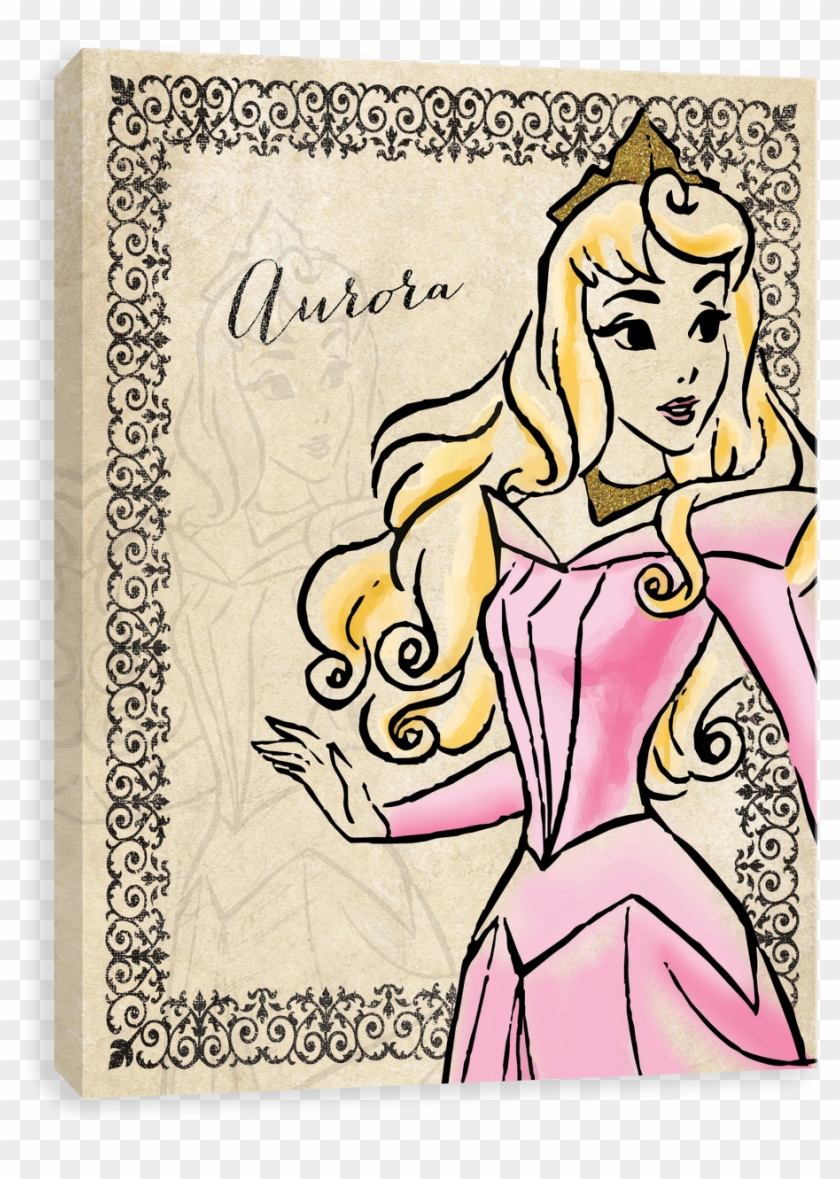 Disney Princess Vintage Wall Art Clipart