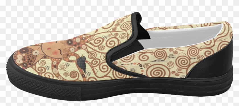 Kokeshi Tree Of Life Women's Slip-on Canvas Shoes - Slip-on Shoe Clipart #3513259