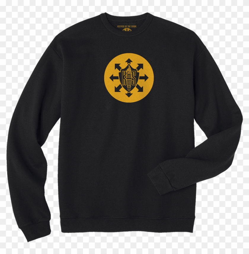 Circle Badge Sweatshirt - Black Hanes Crewneck Sweatshirt Clipart