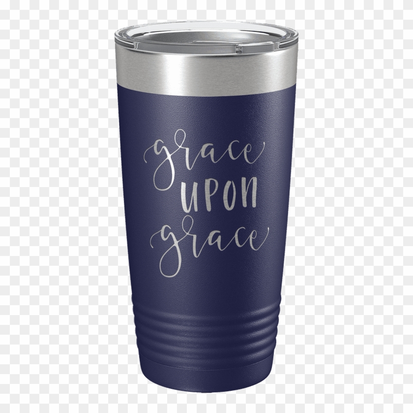 Grace Upon Grace 20oz Insulated Tumbler - Tumbler Clipart #3514260