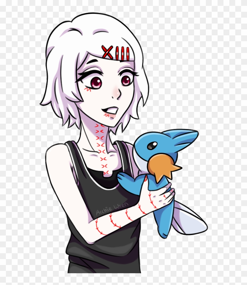 Juuzou And Mudkip - Cartoon Clipart