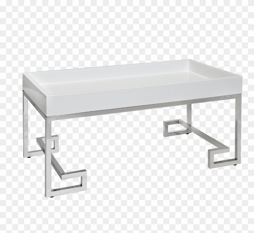 Greek Key Coffee Table - Green Lacquer Tray Clipart #3515373