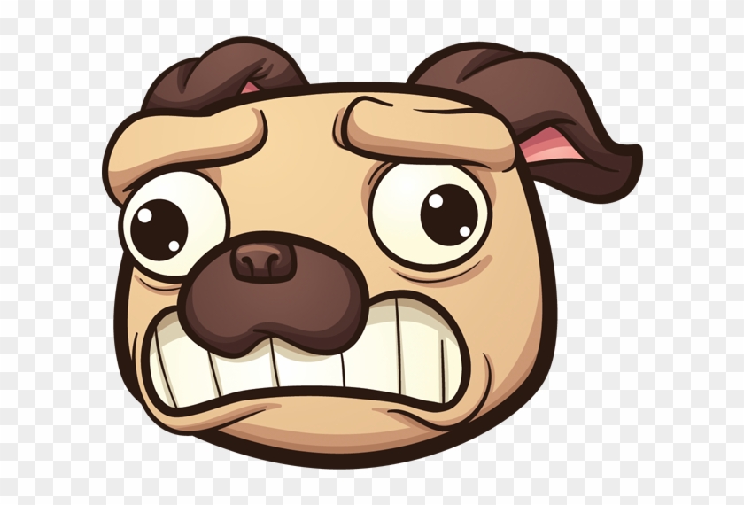 Pug Emoji & Stickers Messages Sticker-3 - Pug Cartoon Art Clipart #3515691