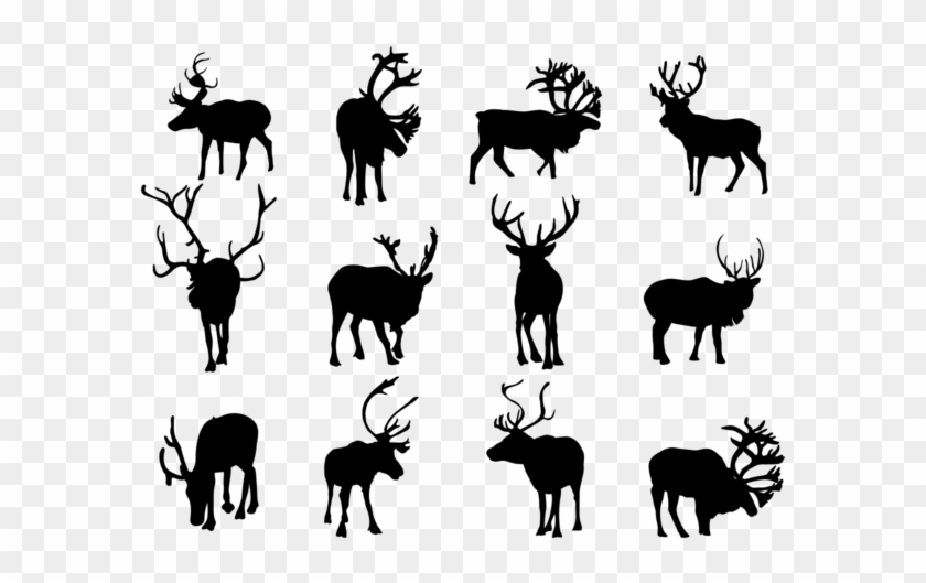 Caribou Silhouette Clipart