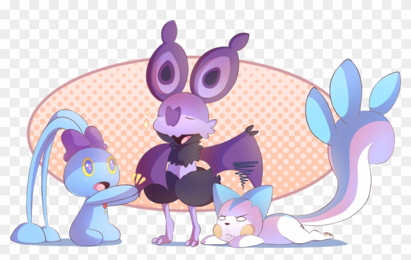 Sherlock Yumi (manaphy) Alex (pachirisu) - Cartoon Clipart