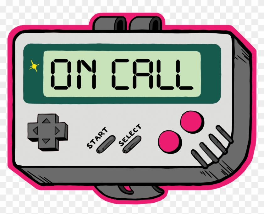 Button's On-call Sticker, Designed By Cori Huang Clipart