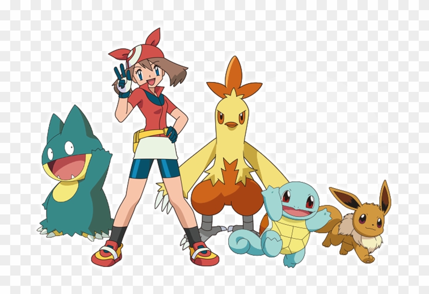 Combusken - Eevee - Munchlax - Squirtle - Pokemon Trainer Tf Clipart