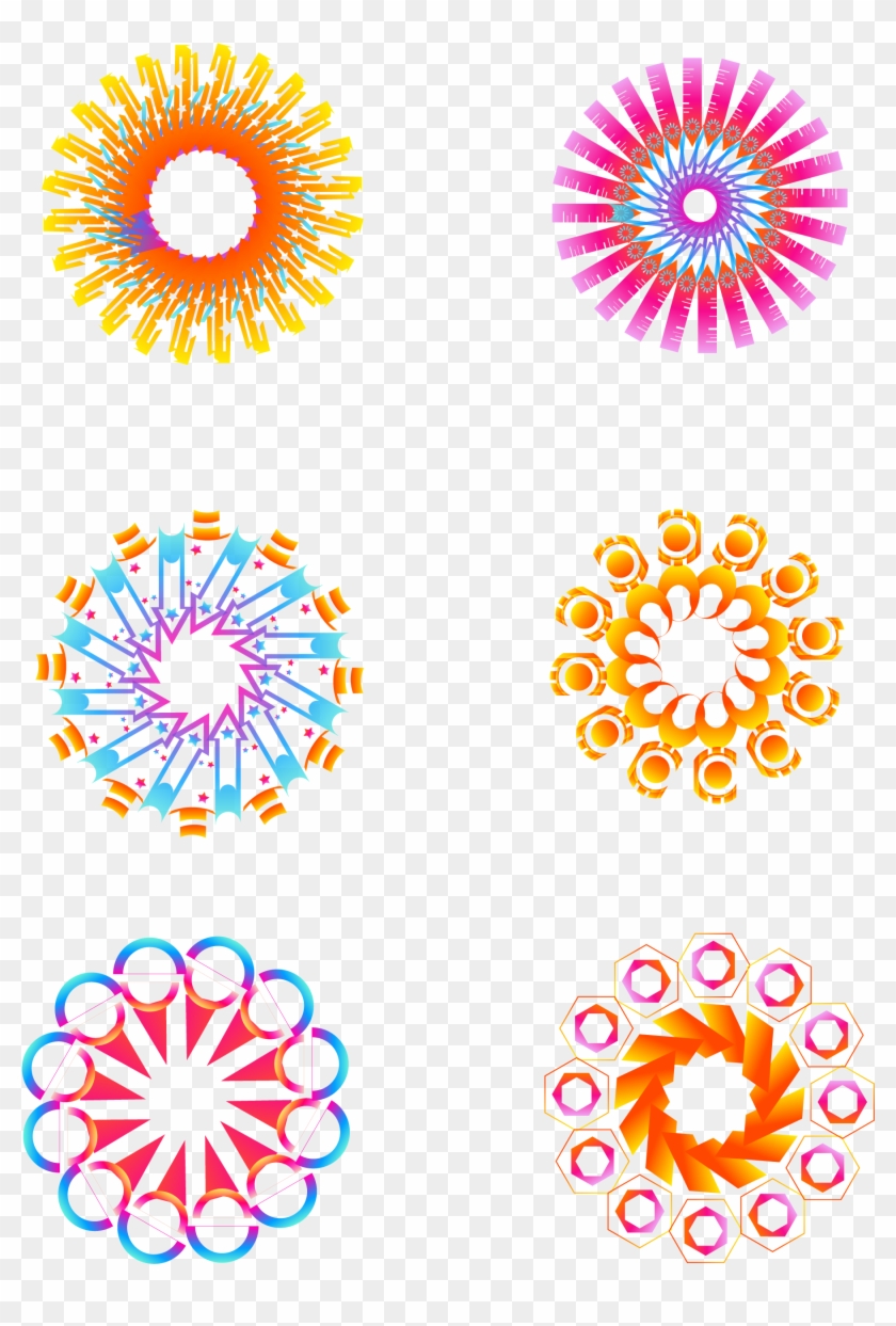 Gradient Rotation Modern Decorative Patterns Png And Clipart #3516372