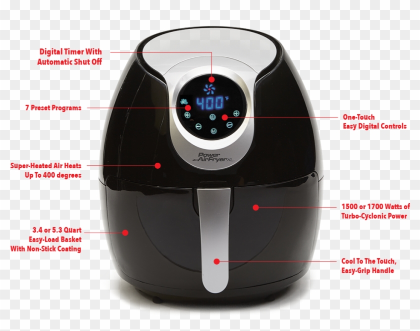 Power Airfryer Xl Features - 5.3 Qt Air Fryer Clipart #3517243