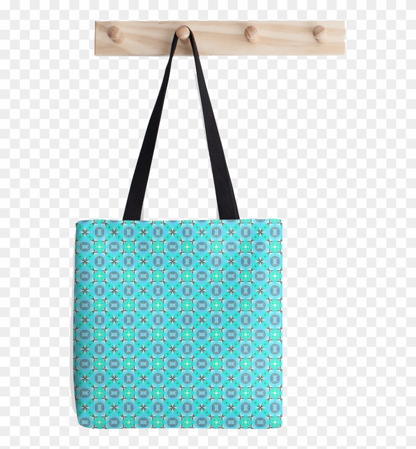 Elegant Blue Teal Abstract Modern Foliage Leaves Tote - Tote Bag Clipart #3517601
