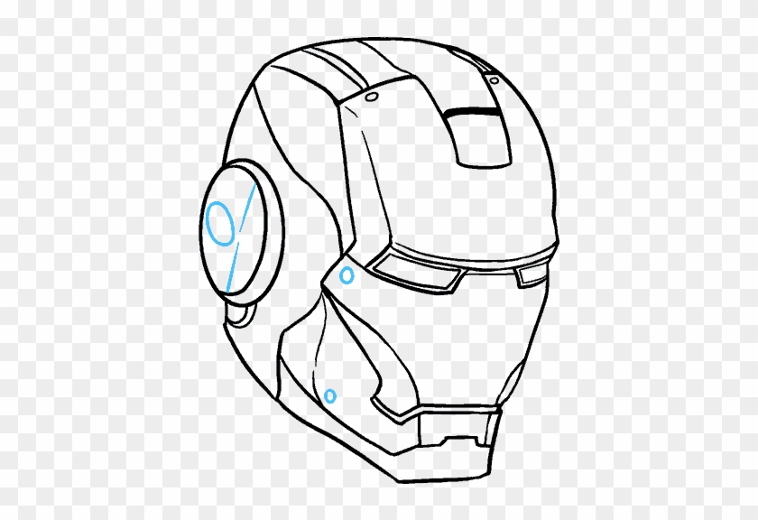 Clip Art Download Face Mask At Getdrawings Com Free - Drawing Of Iron Man - Png Download #3517865