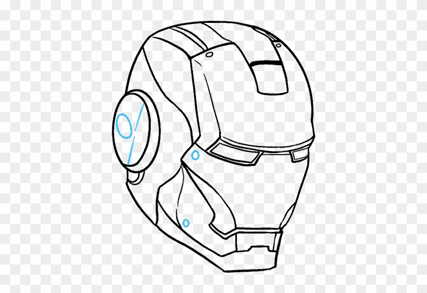 Clip Art Download Face Mask At Getdrawings Com Free - Drawing Of Iron Man - Png Download
