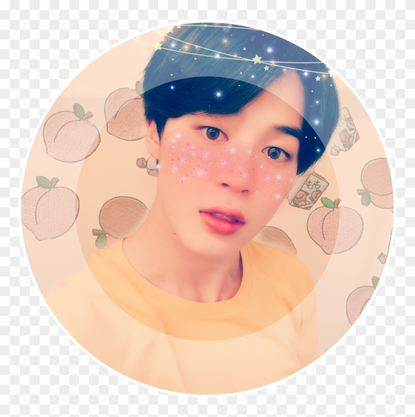 Bts Jimin Btsjimin Peach Yellow Cute Icon Transparent - Jimin Icon Transparent Clipart