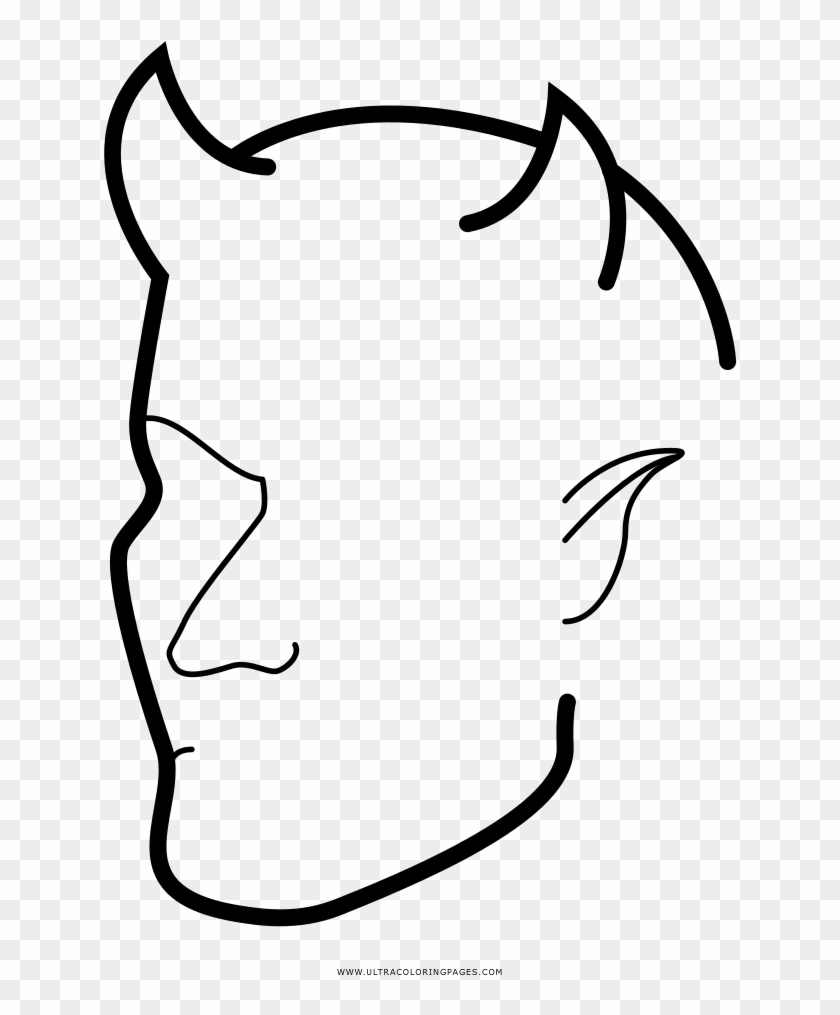 Demonio Página Para Colorear Clipart #3517995