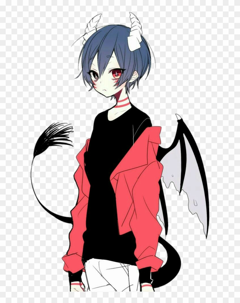#anime #demonio - Cute Anime Demon Boy Clipart #3518032