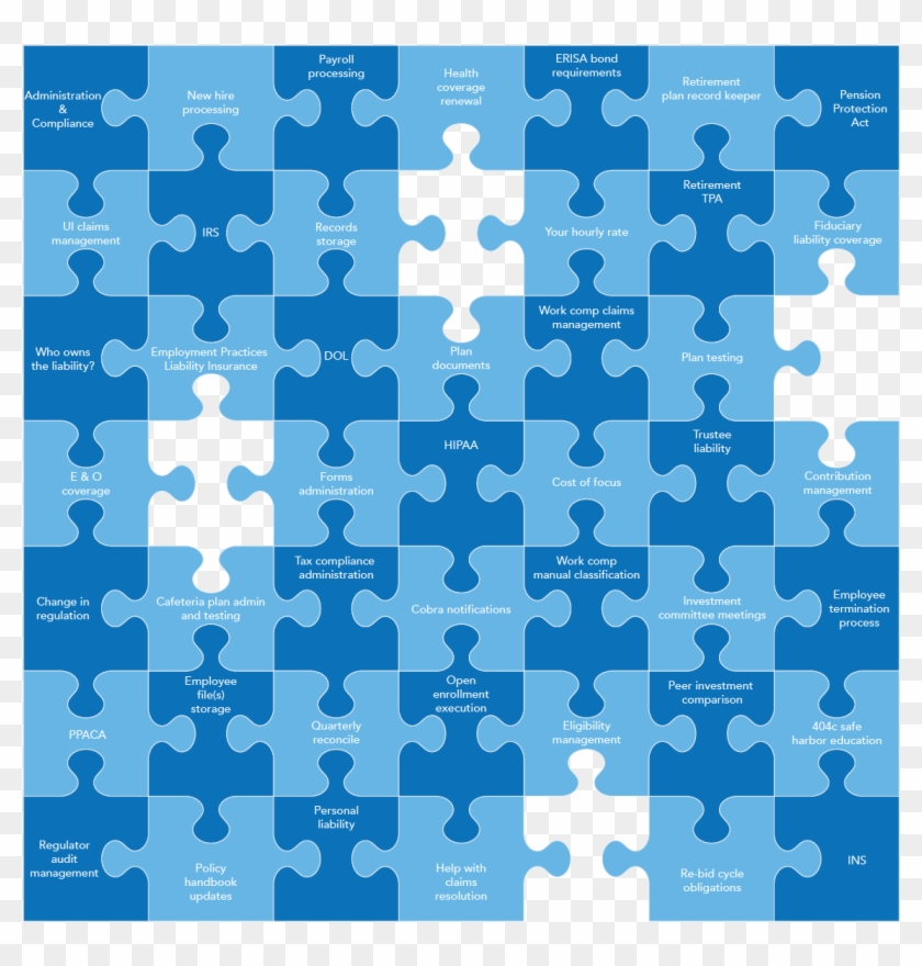 Puzzle Large Removed Pieces-1 Clipart #3518116